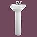 Foremost Group FL-1920-4W Foremost Series 1920 Pedestal Combo Bathroom Sink, White