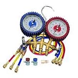 R-12/R-134a Professional Brass Manifold Gauge Set
