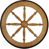 CHERRY 14IN Tea Cart Wheel w Tire by Restoration Center