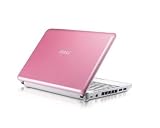 MSI U100-1616XP Wind 10.2 Zoll WSVGA LED Netbook (Intel Atom N270 1,6 GHz , 1GB RAM, 160GB HDD, Windows XP Home) pink