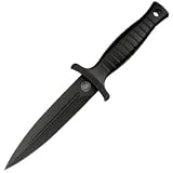 H.R.T. Boot Knife, Stainless, Black Blade, Plain, Leather Sh (SWHRT9B) Category: Miscellaneous Knives