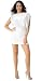 Sassy Short Trendy Stretch Draped-Sleeve Mini Dress from Hot Fash Dresses - PRIMO White