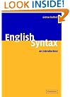 English Syntax: An Introduction