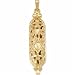 14Kt Yellow Gold Judaica Hollow Mezuzah Cylinder Pendant
