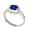 14K Sapphire & Diamond Octagon Ring Size:6