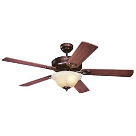 Westinghouse 7879900 Bethany One-Light 52-Inch Five-Blade Ceiling Fan, Rustic Bronze with... by Westinghouse