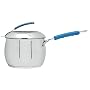 Ethos Aldo Zilli Mondo Professional Non Stick Saucepan with Lid, Stainless Steel, 18 cm