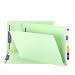 Smead End Tab Pressboard File Folders with SafeSHIELD Fasteners, Legal Size, Straight Cut, Two Fasteners, 2-Inch Expansion, Gray/Green, 25 Per Box (37715)