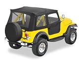BESTOP 51598-01 Supertop; Soft Top; w 2 pc. Soft Doors w Paddle Handles and Door Strikers;... by Paddles