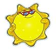 SPARKLE ACCENTS SMILING SUNS 24/PK