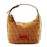 Dooney Bourke Signature Shadow Bucket Bag Purse Tote Tan