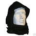 Fleece Neck Gaiter / Snood with Hood - Black