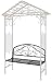 Austram Bench For Gable Arbor Hammered Silver