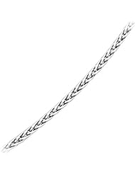 18" Wheat Neck Chain in 14K White Gold