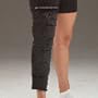 Knee Immobilizer w/ Elastic Straps, 22“ Black