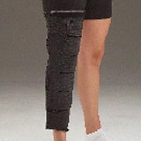 Knee Immobilizer w/ Elastic Straps, 22“ Black