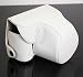 COSMOS ® White Leather Case Cover Bag For Olympus EPL1 EPL-1 EPL2 Camera with 14-42mm lens + Cosmos cable tie
