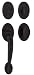 Saint-Gaudens 8100-ENTR.DB Salerno Single Cylinder Entry Handleset with Oval Knob, Dark Bronze