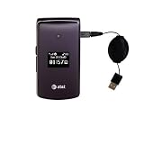 Retractable USB Cable for the LG CU515 with Power Hot Sync and Charge capabilities - Gomadic Brand w/ TipExchange Technology