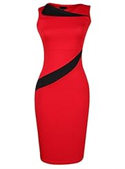 Sleeveless Above the Knee Fitted Bodycon Dress 