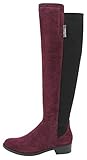 Vince Camuto Kellisi Women's Stretch Leather Boots Red Size 6.5