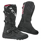 TCX Track - Motorrad-Stiefel - Quad/Motocross - Leder/Wildleder - Schwarz - EU41