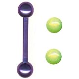 12G 5/8 Titanium Barbell with Bonus Balls
