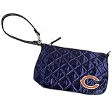 Chicago Bears Quilted Wristlet Purse Lined And Made Of A Soft Shiny Quilted Fabric
