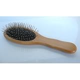 Massage Hair Brush -100% Metal Bristles w/Round Tip to Gentle Massage Your Scalp, Anti-Static Bristled,Deep Massage Your Scalp ,Beautiful Maple Wooden Handle and Rubber Cushion to Comfort Your Head While You Brush Your Hair.2.5