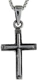 Sterling Silver Cross Pendant, 1 (25mm) Tall.