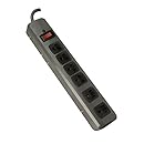 Woods 041552 6-Outlet Metal Surge Protector with 3-Foot Cord, 750 Joules of Protection