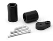 07-08 Kawasaki ZX6R ZX6 R No Cut Black Frame Sliders