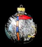 Golf - 19th Hole Design - Hand Painted - Heavy Glass Ornament - 3.25 inch diameter Golf - 19th Hole Design - Hand Painted - Heavy Glass Ornament -