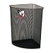 Rolodex 84520 Nestable wire mesh corner can, black, 11-5/8w x 11-5/8d x 15-1/8h