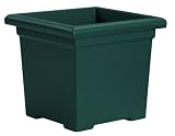 Akro-Mils ROS12500B91 Accent Square Planter, Evergreen, 12-1/2-Inch