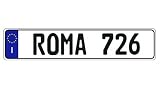 Italy - ROMA - Authentic 21" EEC European License Plate (Random)