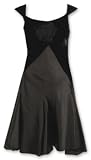 STRETCH SILK COTTON SATIN GUSSET DRESS