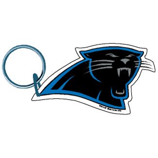 NFL Football Team Logo Premium Acrylic Keychain, Carolina Panthers