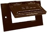 Raco #5101-2 BRZHoriz GFI Snap Cover