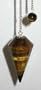 Tiger Eye 6 Sided Pendulum