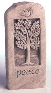 PEACE DOVE Cast Stone TREE of LIFE 7