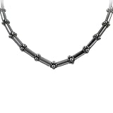 Metal Studded Link Necklace