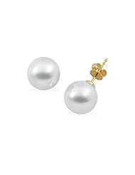 14K Yellow Gold 15 MM Paspaley South Sea Cultured Pearl Earring Studs