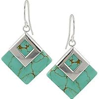 Sterling Silver Turquoise Hook Earrings