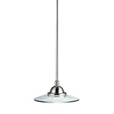 Kichler Lighting 2641NI Galaxie 1-Light Halogen Pendant, Brushed Nickel