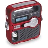 Eton American Red Cross ARCFR360R Solarlink Self-Powered Digital AM/FM/NOAA Radio with Solar Power, Flashlight and Cell Phone Charger (Red)