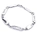 Sterling Silver Shiny Alternate Love ID Bracelet 7.5"