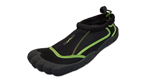 Slipper Rack Women's Waterproof Yoga Exercise Foot Water Shoes, Aqua Socks (10, Black)
