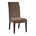 Classic Seating Olive Green Chenille Slipcovered Side Chair