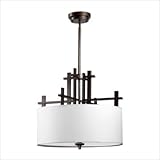 IMAGE OF Tate Four Light Pendant Finish: Oiled Bronze